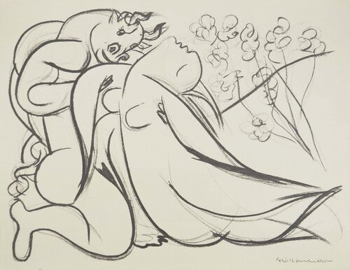 La jeune fille et le minotaure by Pablo Picasso, Print for Sale on Singulart
