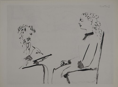 Comédie Humaine, Le portrait de la bourgeoise, Héliogravure by Pablo Picasso, Print for Sale on Singulart