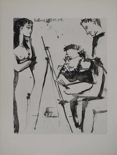 Comédie Humaine, L'artiste au chevalet, Héliogravure by Pablo Picasso, Print for Sale on Singulart