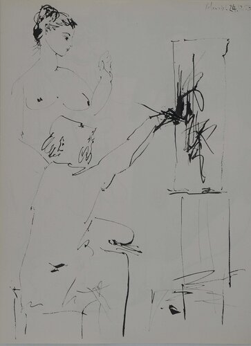 Comédie Humaine, L'artiste au chevalet et son modèle, Héliogravure by Pablo Picasso, Print for Sale on Singulart