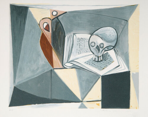 Tete de Mort et Livre by Pablo Picasso, Print for Sale on Singulart
