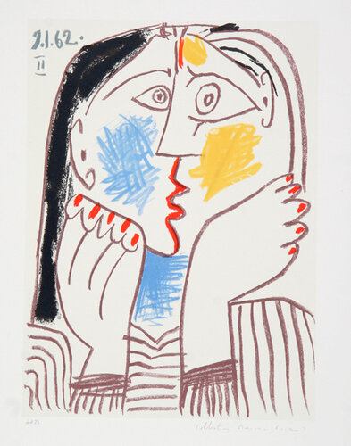 Tête Appuyée sur les Mains II van Pablo Picasso, Afdruk te koop op Singulart