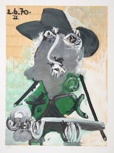 Portrait d'Homme au Chapeau van Pablo Picasso, Afdruk te koop op Singulart