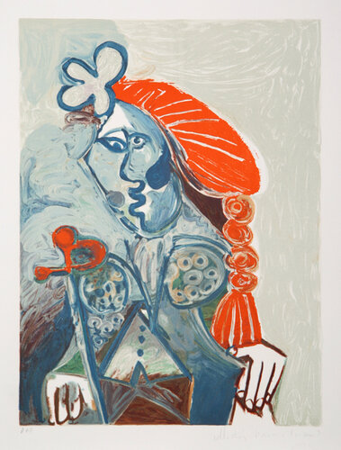 La Femme Avec le Béret Rouge van Pablo Picasso, Afdruk te koop op Singulart