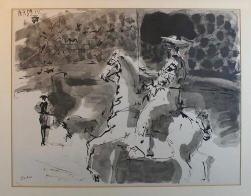 L'entre du Picador (The entrance of the Picador) van Pablo Picasso, Afdruk te koop op Singulart