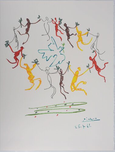 Danse de la Paix, Ronde de la jeunesse, Lithographie signée by Pablo Picasso, Print for Sale on Singulart