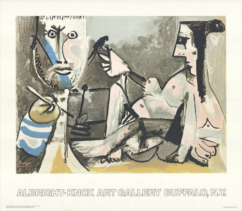 The Artist and His Model di Pablo Picasso, Stampa in vendita su Singulart