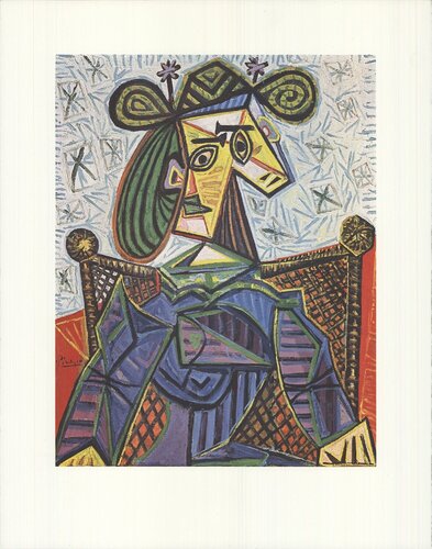 Woman Sitting in an Armchair van Pablo Picasso, Afdruk te koop op Singulart