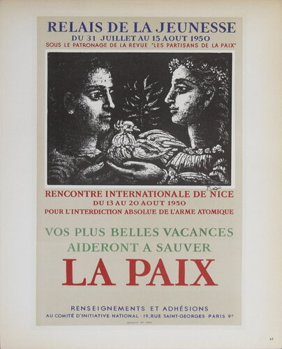 Relais de Jeunesse - von Pablo Picasso, Druck kaufen auf Singulart