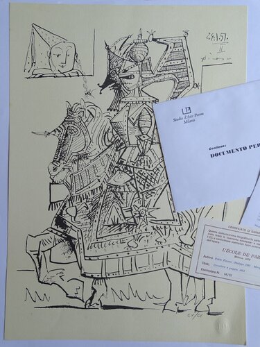 El caballero medieval van Pablo Picasso, Afdruk te koop op Singulart