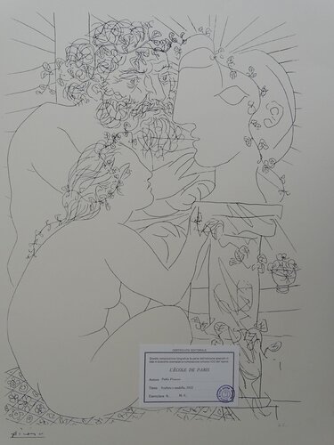 La Modelo del Escultor di Pablo Picasso, Stampa in vendita su Singulart
