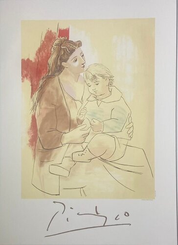 "Untitled, Mother and Child" from the Marina Picasso Poster Collection, FREE WORLDWIDE SHIPPING van Pablo Picasso, Afdruk te koop op Singulart