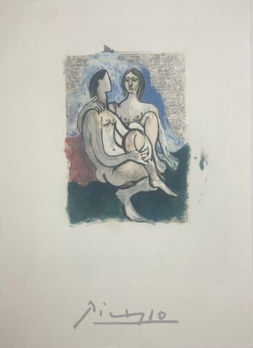 "Untitled, Abstract Portrait" from the Marina Picasso Poster Collection, FREE WORLDWIDE SHIPPING van Pablo Picasso, Afdruk te koop op Singulart