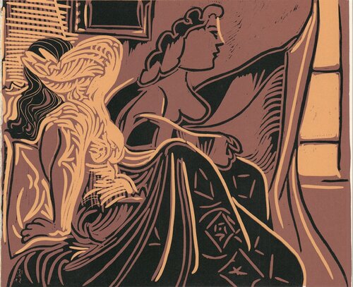 Deux Femmes Pres de la Fenetre van Pablo Picasso, Afdruk te koop op Singulart