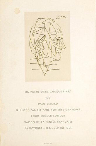Un Poeme dans chaque livre de Paul Eluard di Pablo Picasso, Stampa in vendita su Singulart