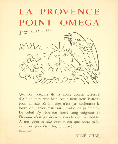 La Provence Point Omega  di Pablo Picasso, Stampa in vendita su Singulart