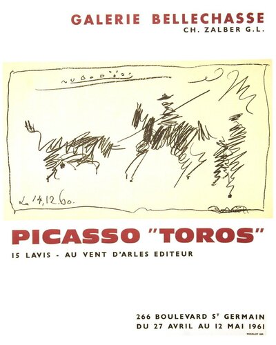 Toros di Pablo Picasso, Stampa in vendita su Singulart