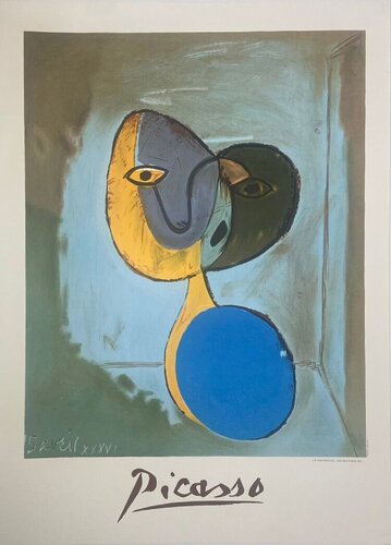 "Untitled, Abstract Portrait" from the Marina Picasso Poster Collection, FREE WORLDWIDE SHIPPING di Pablo Picasso, Stampa in vendita su Singulart