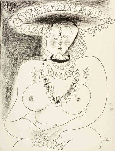 La Fille au Chapeau van Pablo Picasso, Afdruk te koop op Singulart
