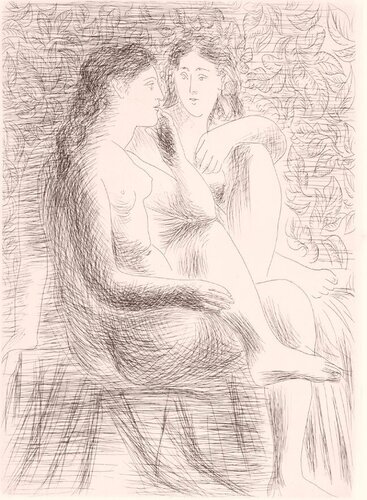 deux nus assis par Pablo Picasso, Édition en vente sur Singulart