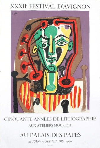 Palais des Papes, Tete de Femme par Pablo Picasso, Édition en vente sur Singulart