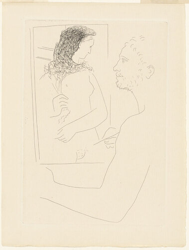 LE PEINTRE ET SON MODÈLE van Pablo Picasso, Afdruk te koop op Singulart