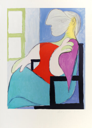 Femme Assise Pres d'Une Fenetre (Marie-Therese Walter) by Pablo Picasso, 인쇄 for Sale on Singulart