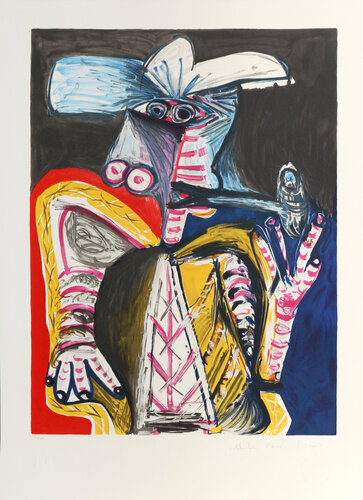 Personnage a la Pipe by Pablo Picasso, 인쇄 for Sale on Singulart