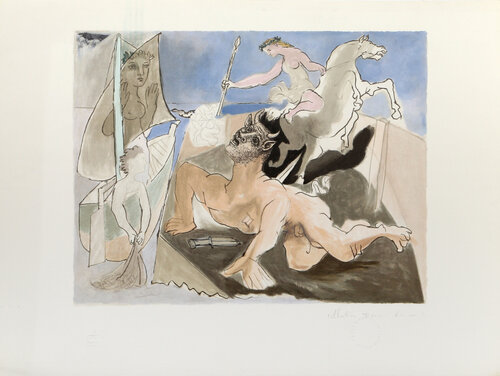 Composition et Minotaure by Pablo Picasso, 인쇄 for Sale on Singulart