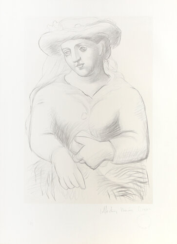 Femme au Chapeau et au Missel by Pablo Picasso, 인쇄 for Sale on Singulart