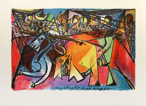 Course de Taureaux by Pablo Picasso, 인쇄 for Sale on Singulart