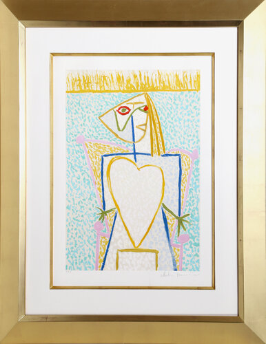 Femme au Buste en Coeur by Pablo Picasso, 인쇄 for Sale on Singulart