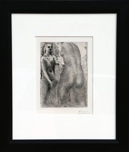 Modele et Grande Sculpture de Dos from La Suite Vollard (Bloch 186) by Pablo Picasso, Print for Sale on Singulart