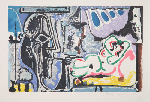Le Peintre et Son Modèle by Pablo Picasso, 인쇄 for Sale on Singulart