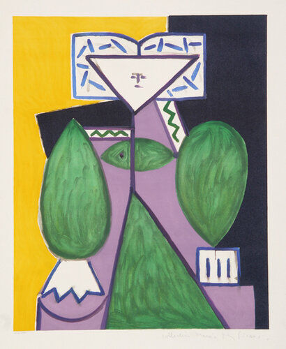 Femme en Vert et Mauve by Pablo Picasso, 인쇄 for Sale on Singulart