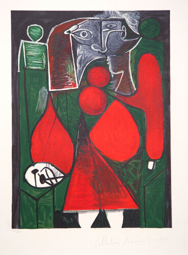 Femme en Rouge sur Fauteuil by Pablo Picasso, 인쇄 for Sale on Singulart