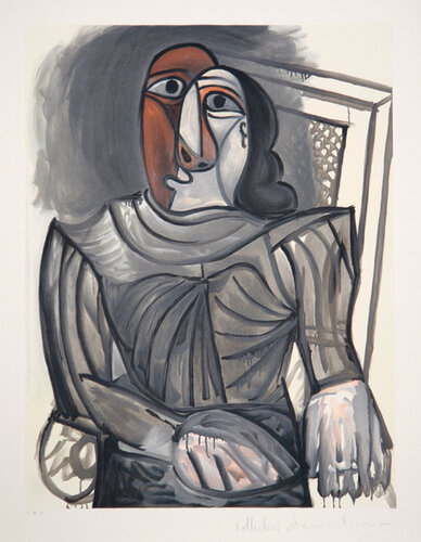 Femme Assise à la Robe Grise by Pablo Picasso, 인쇄 for Sale on Singulart