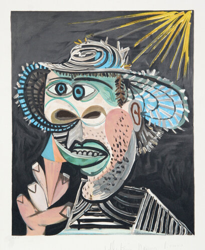 Homme Au Cornet by Pablo Picasso, 인쇄 for Sale on Singulart