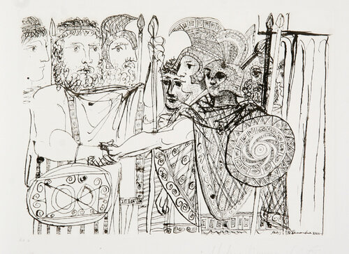 Composition by Pablo Picasso, 인쇄 for Sale on Singulart