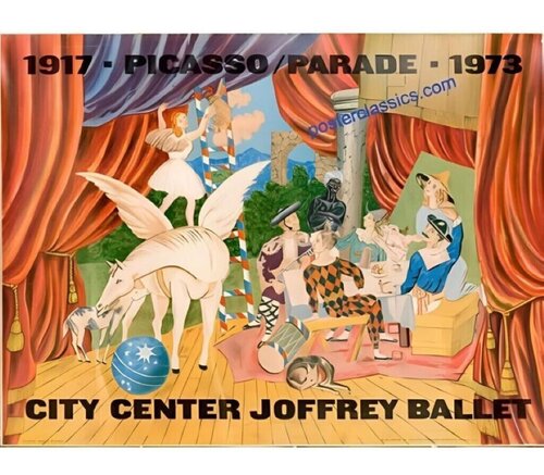 Parade for the Joffrey Ballet by Pablo Picasso, 인쇄 for Sale on Singulart