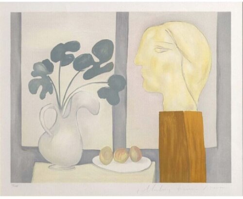 Nature Mort original lithograph Picasso by Estate Collection of Picasso 1932/79 di Pablo Picasso, Stampa in vendita su Singulart