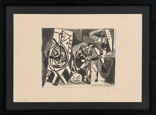 Scene d’interieur, Bloch 74 (rare hand signed lithograph) par Pablo Picasso, Édition en vente sur Singulart