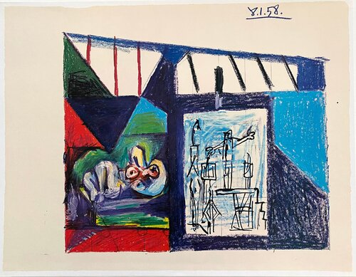 La chute d'Icare, 8.1.58 by Pablo Picasso, Print for Sale on Singulart