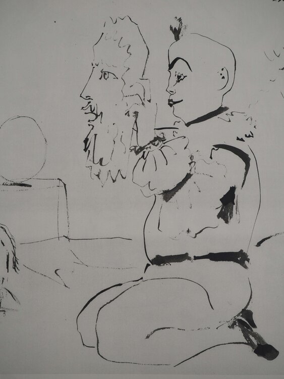 Les deux artistes du cirque Pablo Picasso