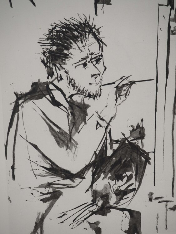 Le peintre et la muse au vase Pablo Picasso