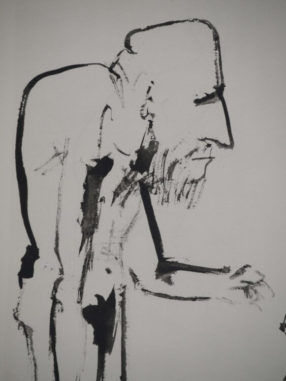L'homme bossu et la jeune femme nue Pablo Picasso