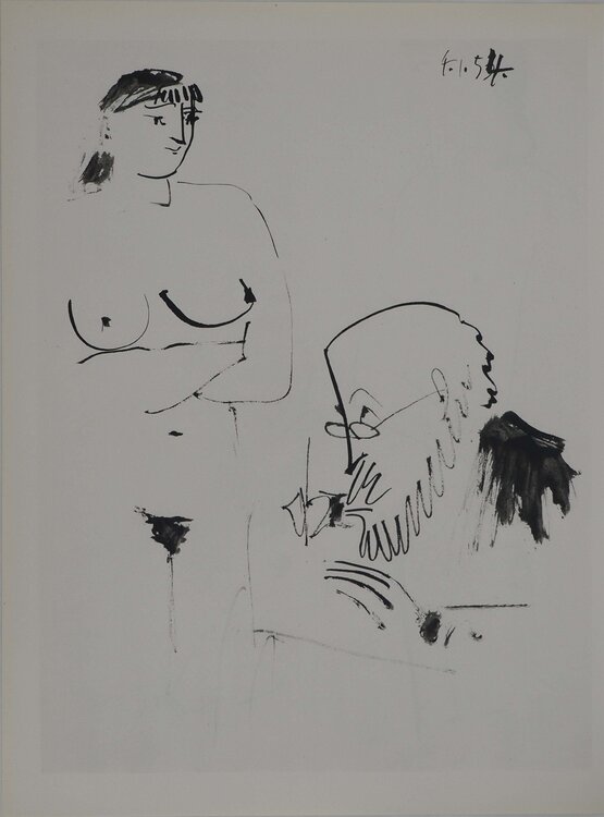 Comédie Humaine, Le moment de création, Héliogravure Pablo Picasso