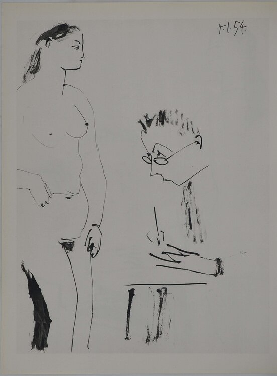 Comédie Humaine, Le portrait d'une femme, Héliogravure Pablo Picasso