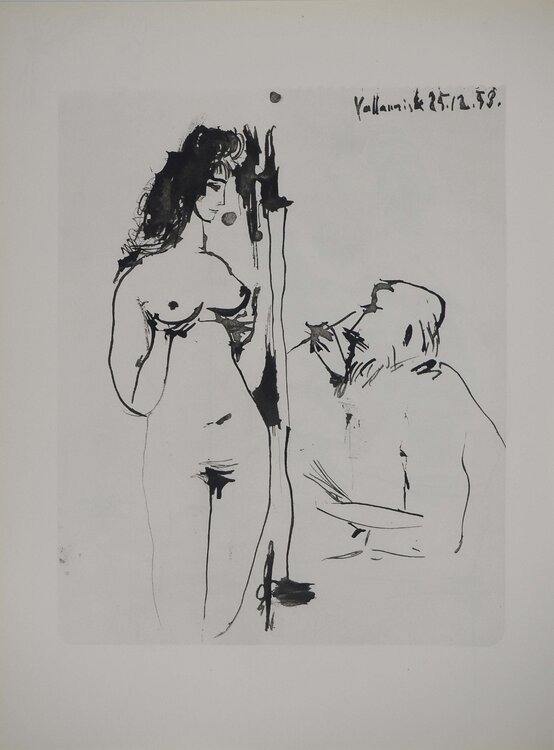 Comédie Humaine, Le portrait sensuel, Héliogravure Pablo Picasso