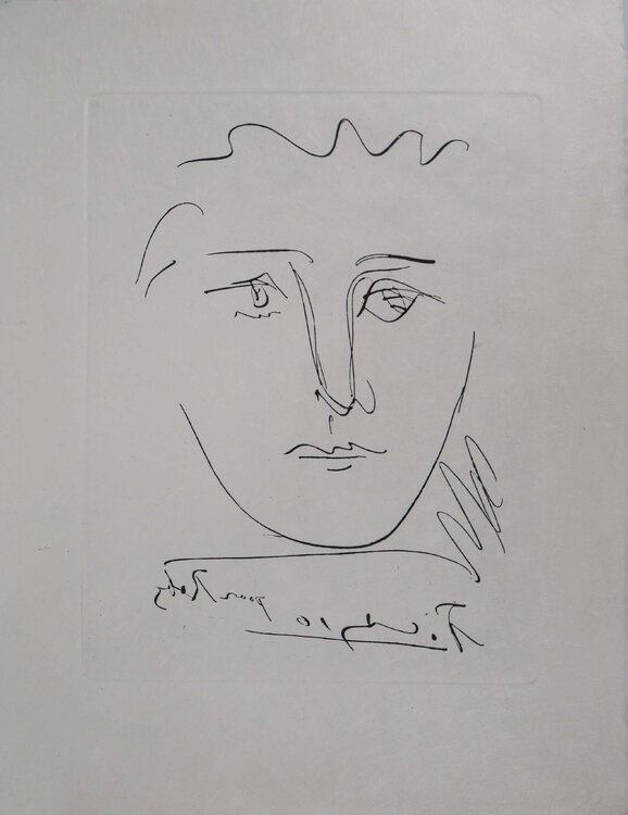 Visage pour Roby Pablo Picasso